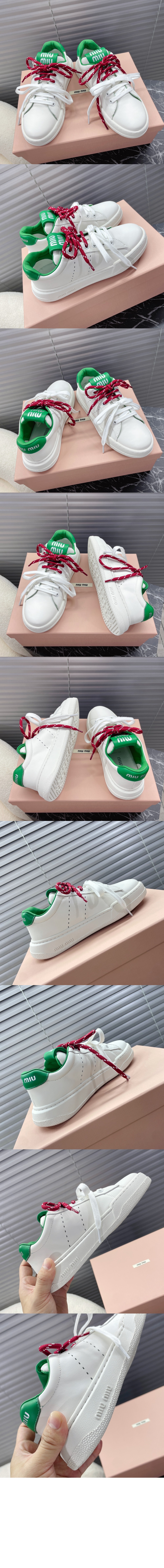 미러급레플리카사이트 | 명품레플리카 전문 쇼핑몰  | 하이퀄 - 가죽 스니커즈 5E387E > 미우미우