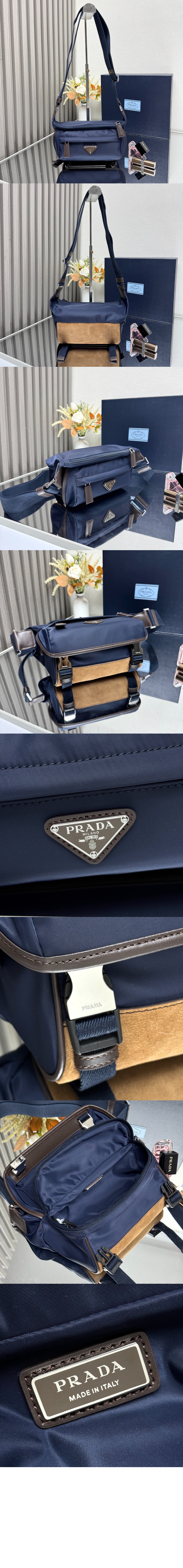 미러급레플리카사이트 | 명품레플리카 전문 쇼핑몰  | 하이퀄 - 스몰 리나일론 및 가죽 숄더백 2VH171 &gt; 프라다