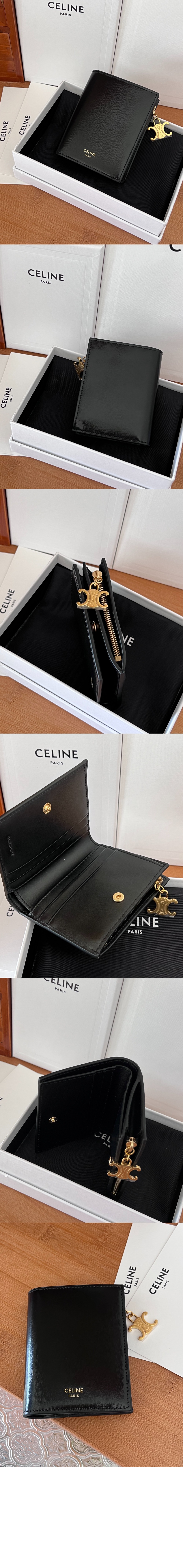 미러급레플리카사이트 | 명품레플리카 전문 쇼핑몰  | 하이퀄 - 트리옹프 참 컴팩트 지갑 10M102 &gt; 셀린느