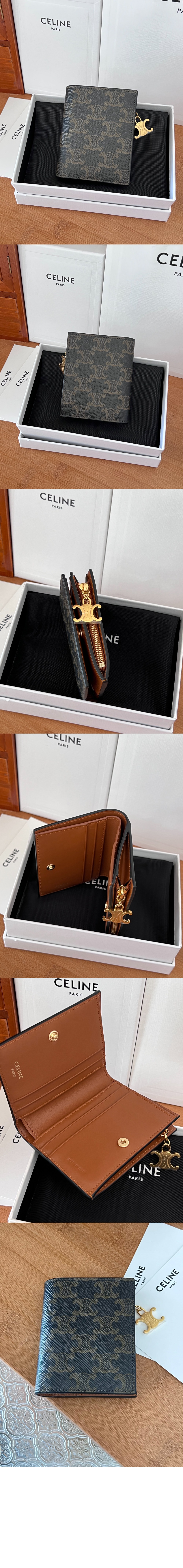 미러급레플리카사이트 | 명품레플리카 전문 쇼핑몰  | 하이퀄 - 트리오페 캔버스 지퍼 카드 홀더 10M102 &gt; 셀린느