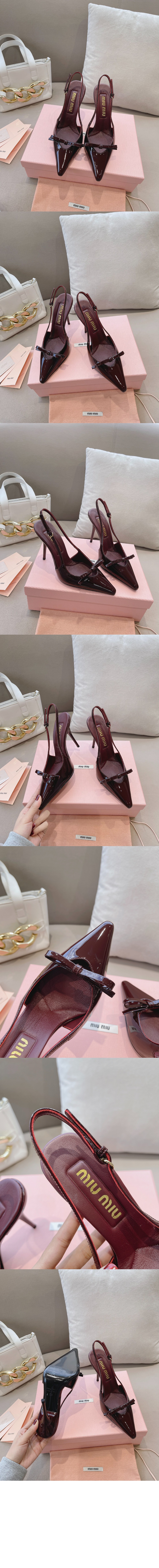 미러급레플리카사이트 | 명품레플리카 전문 쇼핑몰  | 하이퀄 - 페이턴트 레더 슬링백힐 5I015E > 미우미우