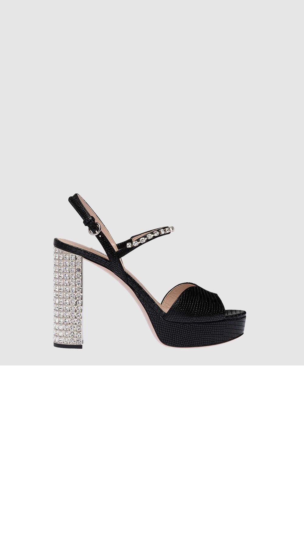 미러급레플리카사이트 | 명품레플리카 전문 쇼핑몰  | 하이퀄 - 프린트 레더 플랫폼 샌들 5XP877 &gt; 미우미우