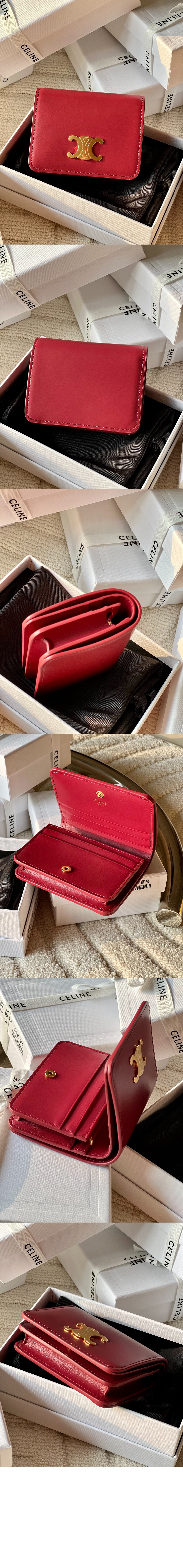 미러급레플리카사이트 | 명품레플리카 전문 쇼핑몰  | 하이퀄 - 트리옹프 컴팩트 지갑 샤이니 카프스킨 10K623 &gt; 셀린느