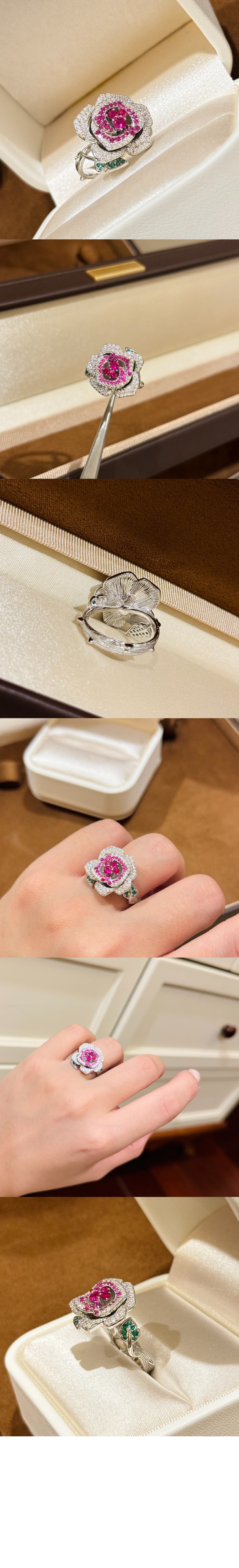 미러급레플리카사이트 | 명품레플리카 전문 쇼핑몰  | 하이퀄 - Rose Dior Bagatelle 꽃 모양 반지 JBAG9 &gt; 디올