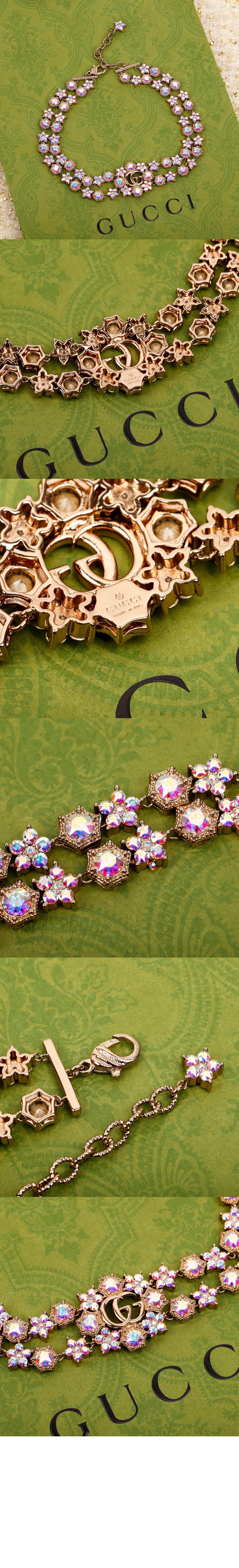 미러급레플리카사이트 | 명품레플리카 전문 쇼핑몰  | 하이퀄 - 더블 G 플라워 크리스털 목걸이 753867 > 구찌