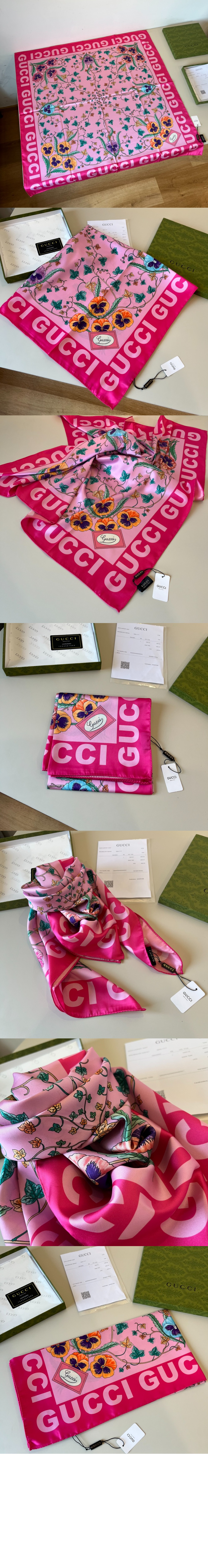 미러급레플리카사이트 | 명품레플리카 전문 쇼핑몰  | 하이퀄 - 플로럴 프린트 실크 스카프 743876 > 구찌