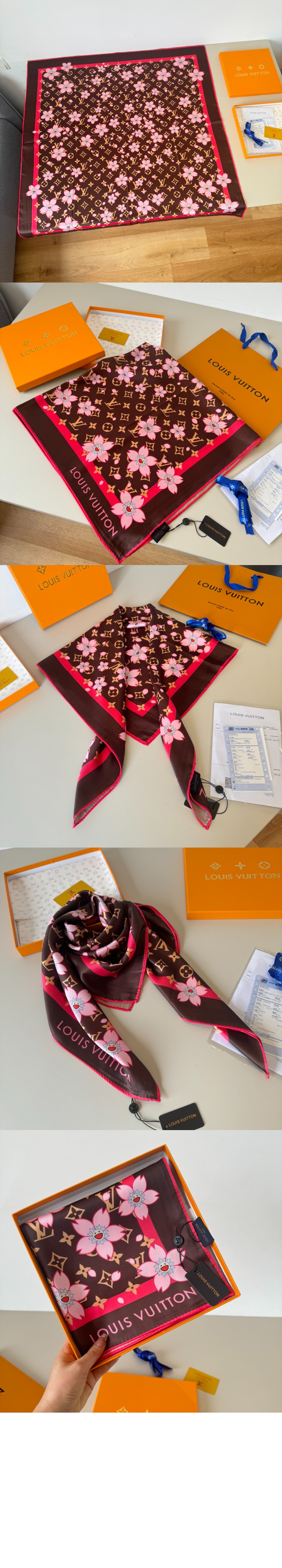 미러급레플리카사이트 | 명품레플리카 전문 쇼핑몰  | 하이퀄 - LV x TM 모노그램 체리 블라썸 스퀘어 90 M96102 &gt; 루이비통