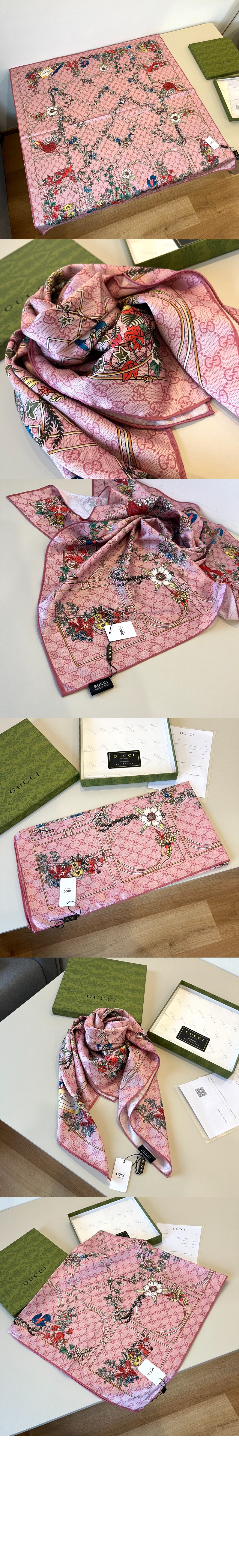 미러급레플리카사이트 | 명품레플리카 전문 쇼핑몰  | 하이퀄 - 프린트 실크 트윌 까레 777066 &gt; 구찌