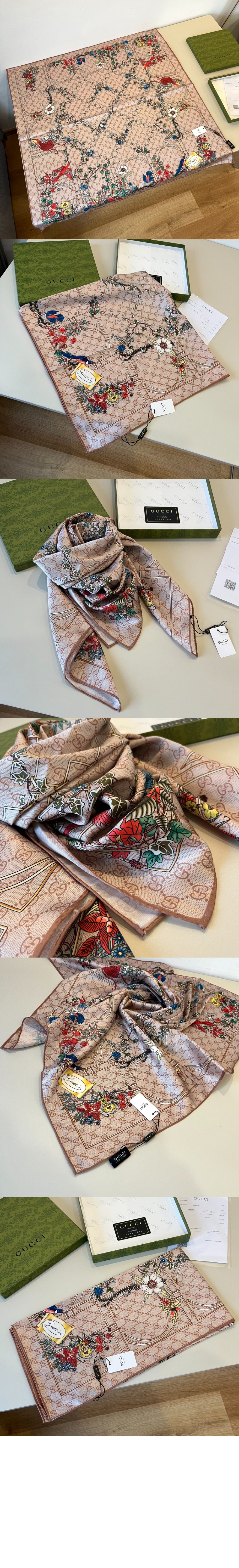 미러급레플리카사이트 | 명품레플리카 전문 쇼핑몰  | 하이퀄 - 프린트 실크 트윌 까레 777066 &gt; 구찌