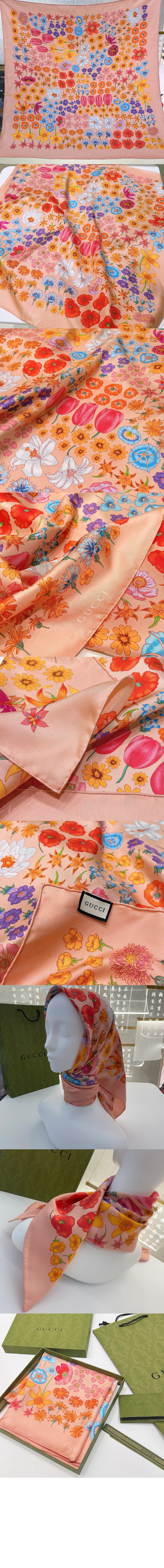 미러급레플리카사이트 | 명품레플리카 전문 쇼핑몰  | 하이퀄 - 프린트 실크 까레 786258 &gt; 구찌