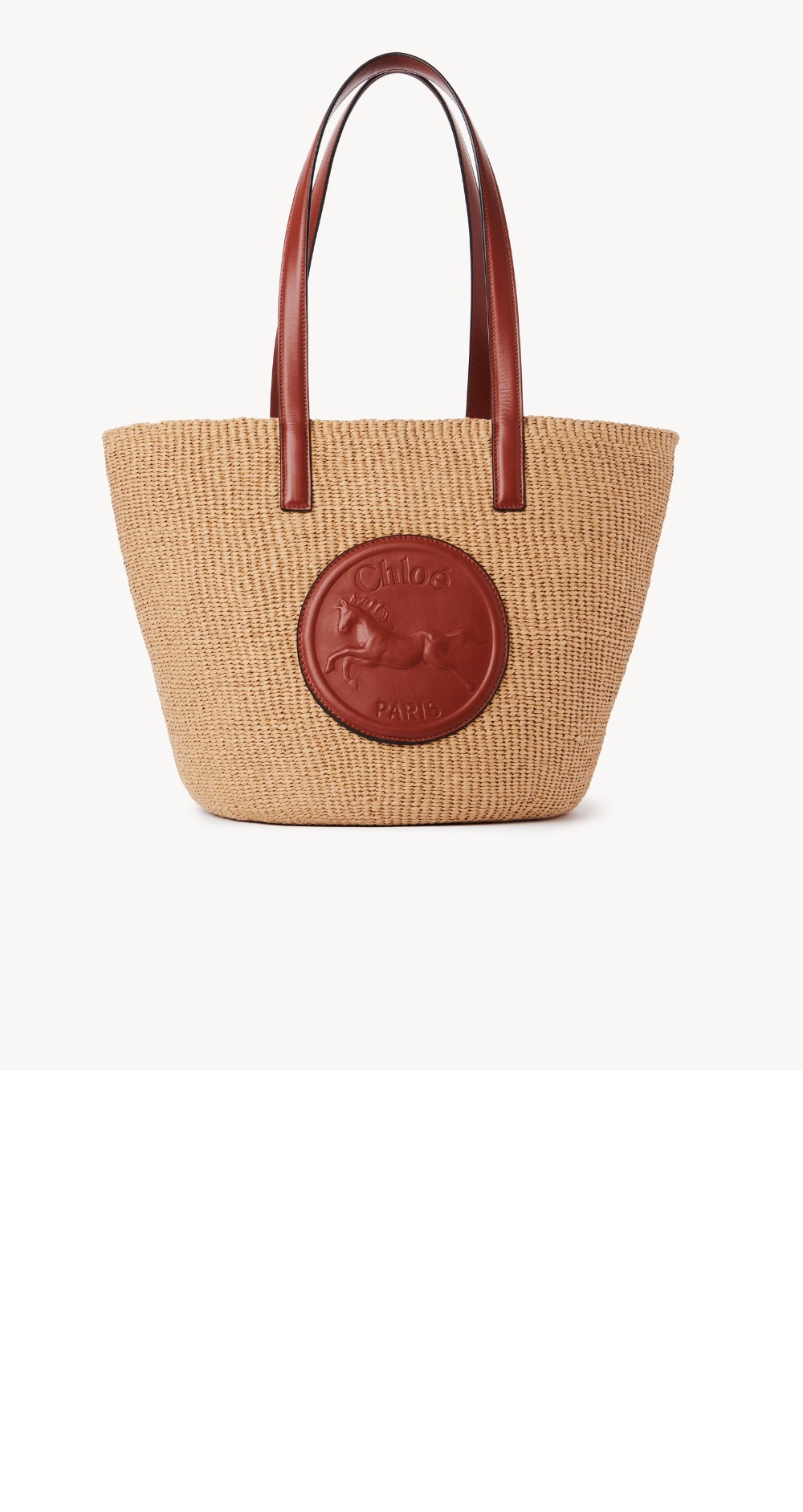 미러급레플리카사이트 | 명품레플리카 전문 쇼핑몰  | 하이퀄 - 천연 섬유 소재의 라지 Horse Medal 바스켓 SS591 > 끌로에