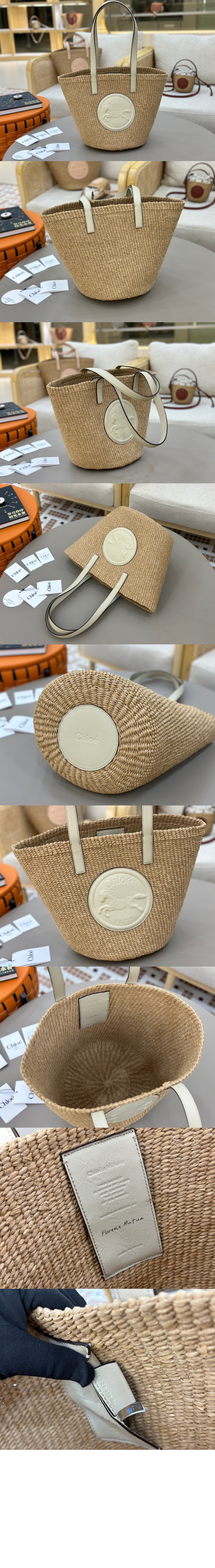 미러급레플리카사이트 | 명품레플리카 전문 쇼핑몰  | 하이퀄 - 천연 섬유 소재의 라지 Horse Medal 바스켓 SS591 > 끌로에