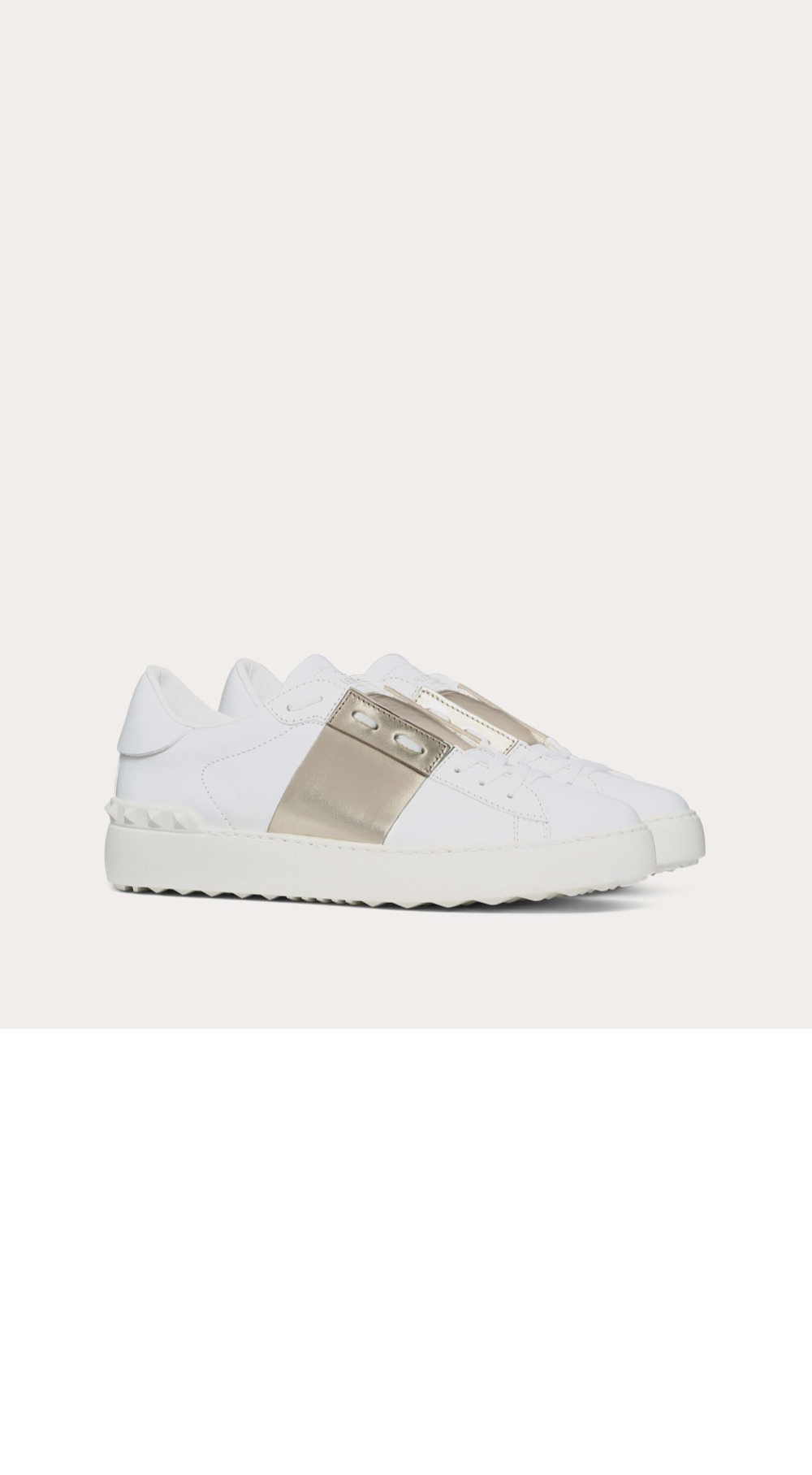 미러급레플리카사이트 | 명품레플리카 전문 쇼핑몰  | 하이퀄 - 메탈릭 밴드 디테일 오픈 스니커즈 &gt; 발렌티노