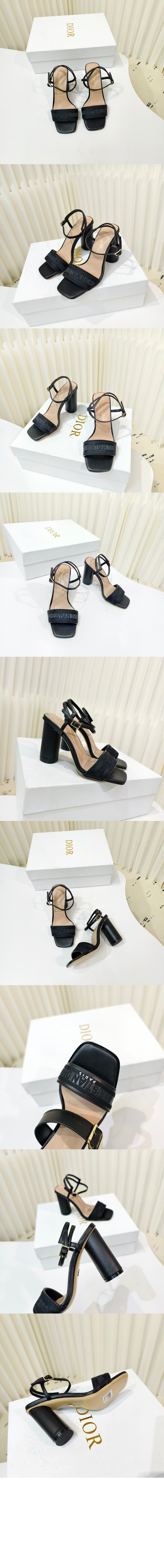 미러급레플리카사이트 | 명품레플리카 전문 쇼핑몰  | 하이퀄 - 양가죽 자수 새틴 힐 샌들 KCQ89 &gt; 디올