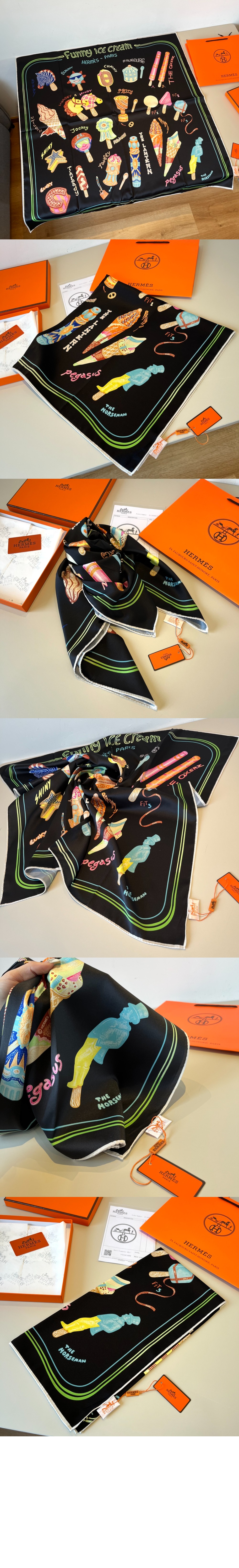 미러급레플리카사이트 | 명품레플리카 전문 쇼핑몰  | 하이퀄 - Funny Ice Cream 스카프 90 &gt; 에르메스