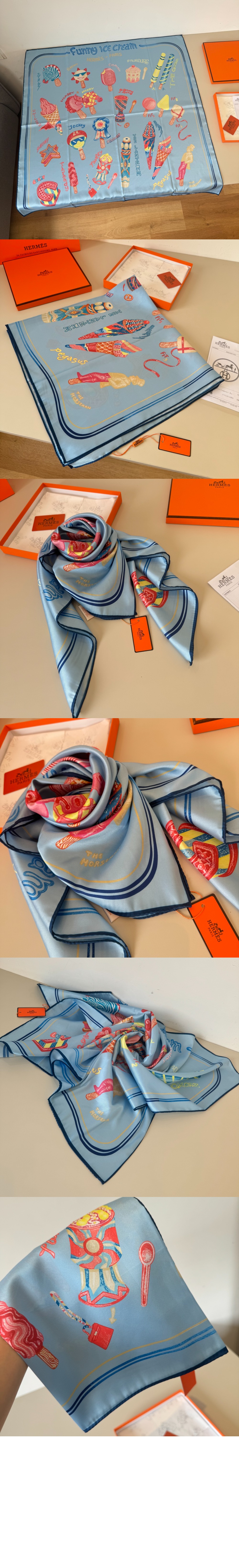 미러급레플리카사이트 | 명품레플리카 전문 쇼핑몰  | 하이퀄 - Funny Ice Cream 스카프 90 &gt; 에르메스