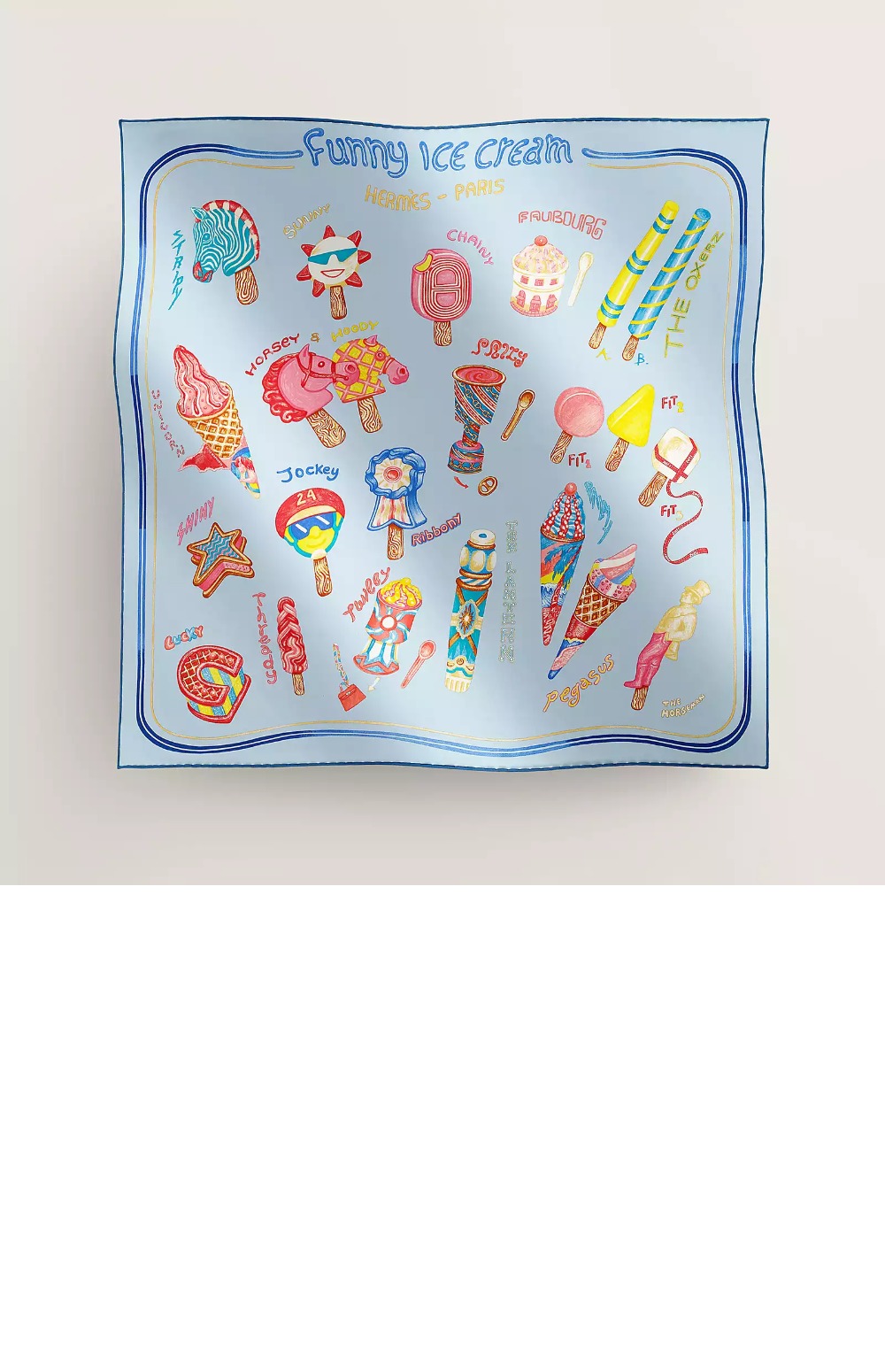 미러급레플리카사이트 | 명품레플리카 전문 쇼핑몰  | 하이퀄 - Funny Ice Cream 스카프 90 &gt; 에르메스