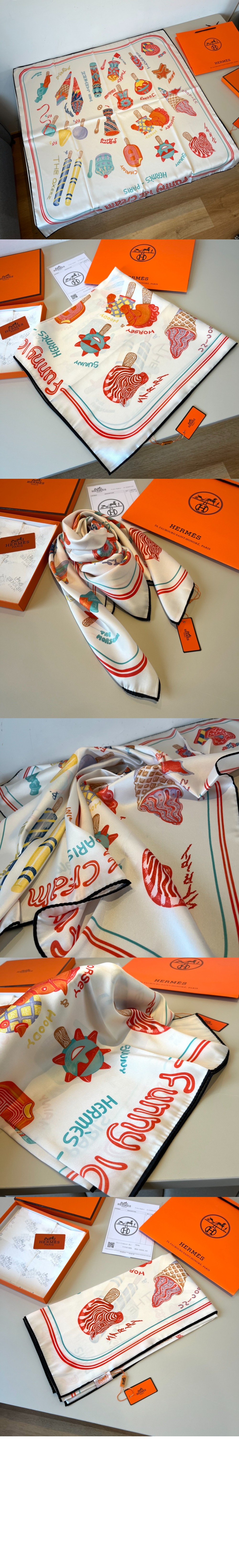 미러급레플리카사이트 | 명품레플리카 전문 쇼핑몰  | 하이퀄 - Funny Ice Cream 스카프 90 &gt; 에르메스