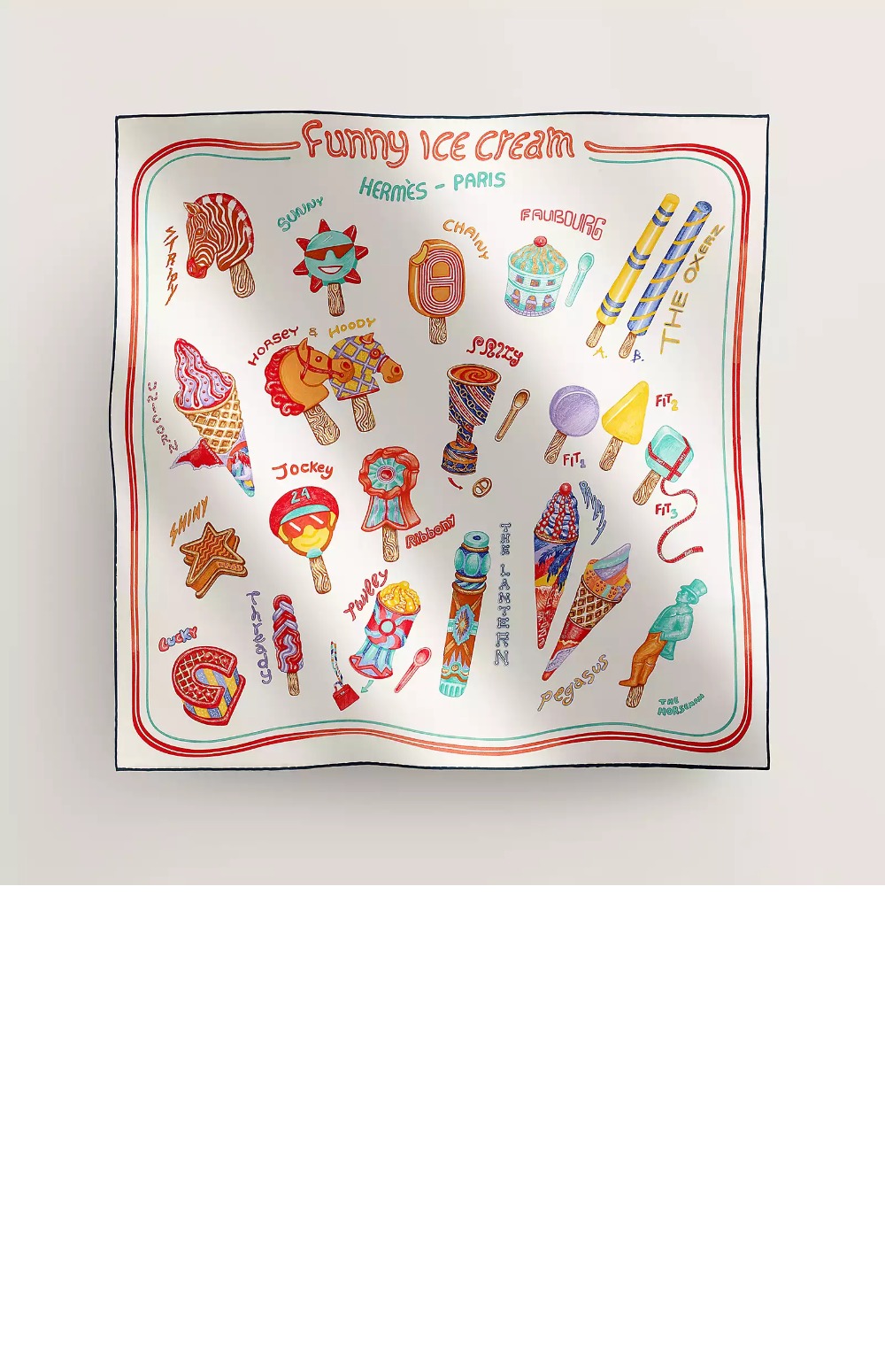 미러급레플리카사이트 | 명품레플리카 전문 쇼핑몰  | 하이퀄 - Funny Ice Cream 스카프 90 &gt; 에르메스