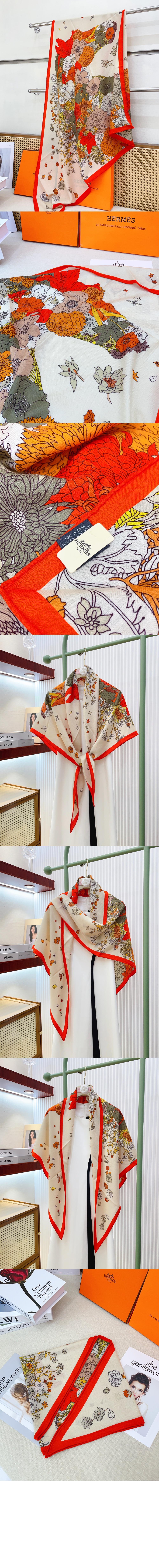 미러급레플리카사이트 | 명품레플리카 전문 쇼핑몰  | 하이퀄 - Gentle Floral Cloak 자이언트 트라이앵글 &gt; 에르메스