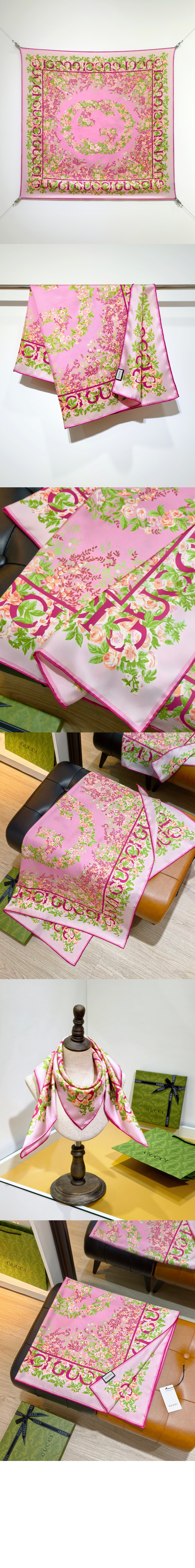 미러급레플리카사이트 | 명품레플리카 전문 쇼핑몰  | 하이퀄 - 프린트 실크 까레 783157 > 구찌