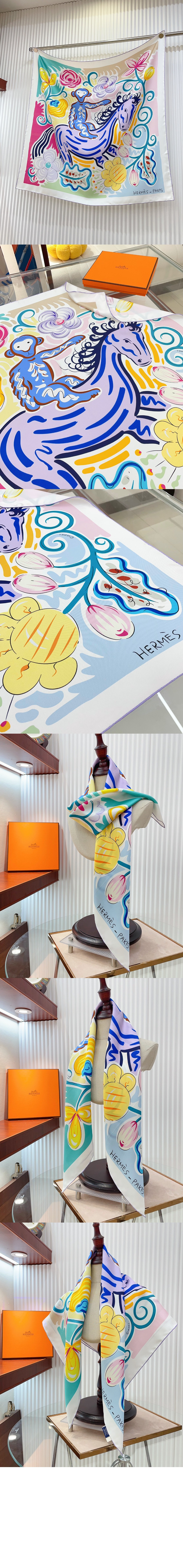 미러급레플리카사이트 | 명품레플리카 전문 쇼핑몰  | 하이퀄 - Le Cheval de Kazumi 스카프 90 &gt; 에르메스