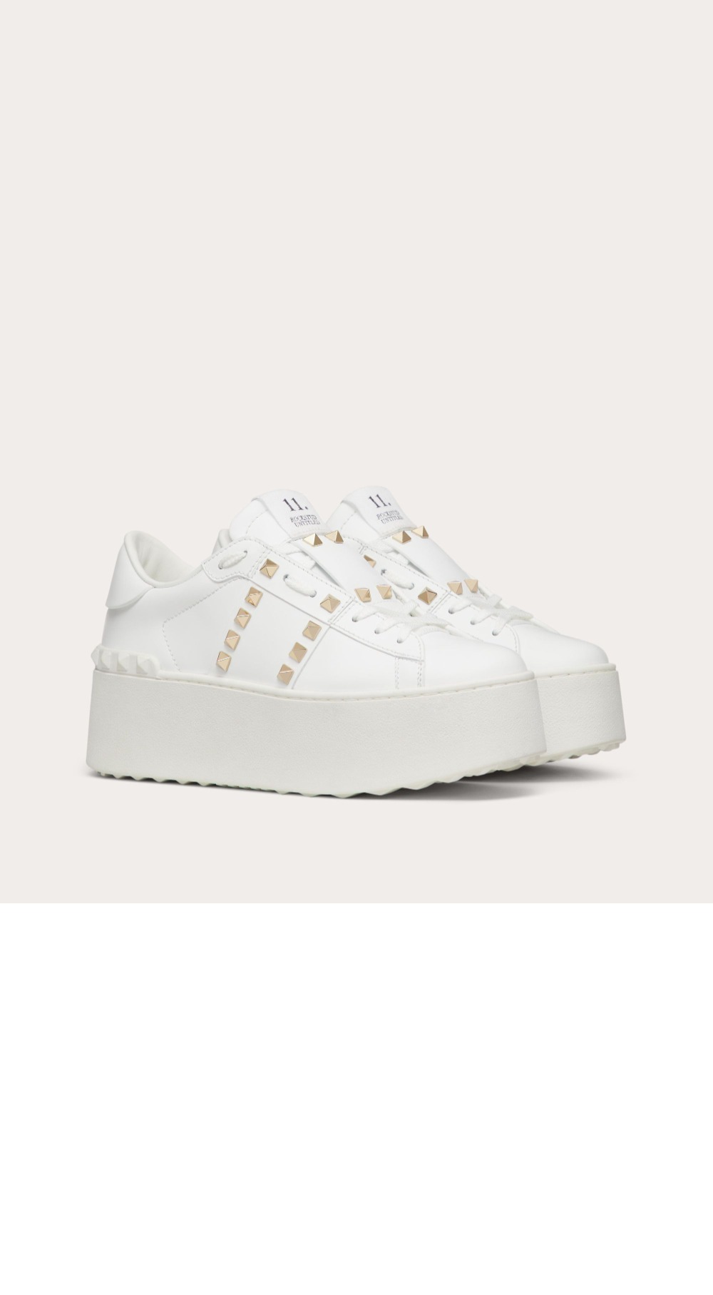 미러급레플리카사이트 | 명품레플리카 전문 쇼핑몰  | 하이퀄 - 락스터드 언타이틀드 송아지 가죽 플랫폼 스니커즈 &gt; 발렌티노