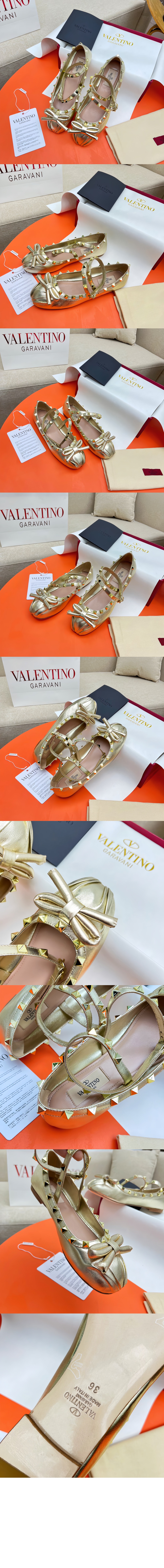 미러급레플리카사이트 | 명품레플리카 전문 쇼핑몰  | 하이퀄 - 락스터드 라미네이트 나파 가죽 발레리나 &gt; 발렌티노
