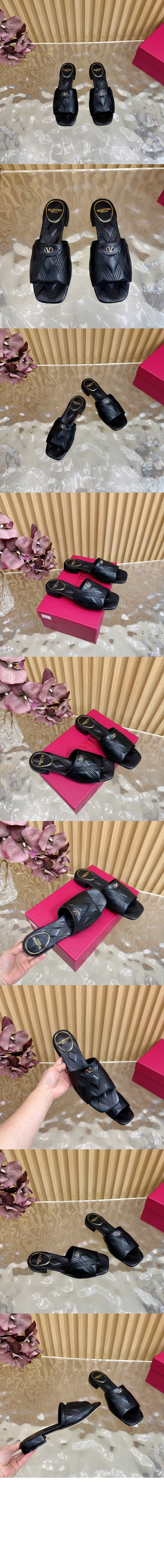 미러급레플리카사이트 | 명품레플리카 전문 쇼핑몰  | 하이퀄 - 퀼티 67 퀼팅 나파 가죽 슬라이드 샌들 &gt; 발렌티노