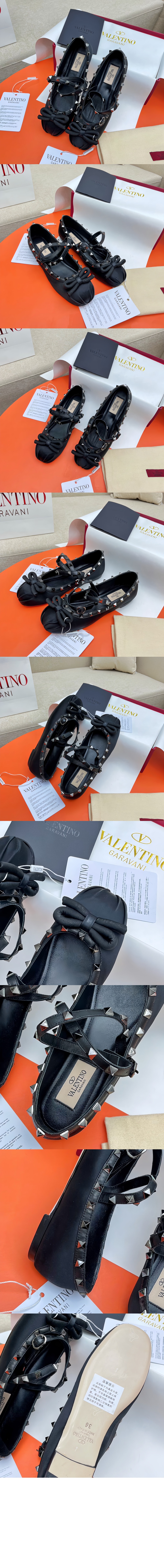 미러급레플리카사이트 | 명품레플리카 전문 쇼핑몰  | 하이퀄 - 톤온톤 스터드 장식 락스터드 새틴 발레리나 &gt; 발렌티노