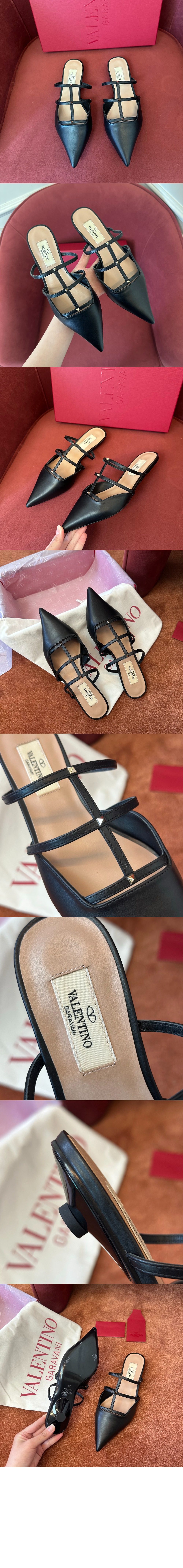 미러급레플리카사이트 | 명품레플리카 전문 쇼핑몰  | 하이퀄 - 락스터드 위스피 송아지 가죽 마이크로 힐 뮬 &gt; 발렌티노