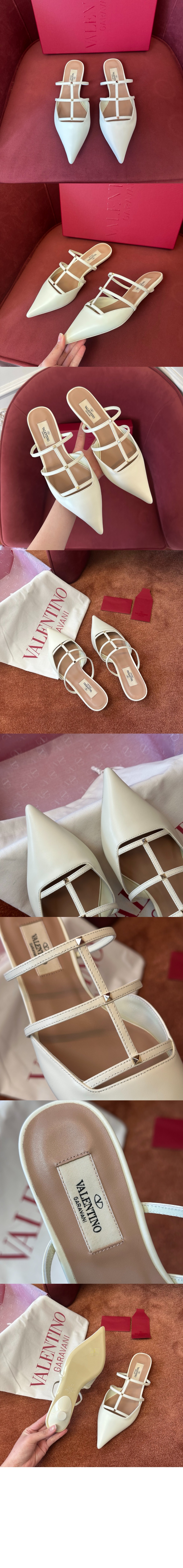 미러급레플리카사이트 | 명품레플리카 전문 쇼핑몰  | 하이퀄 - 락스터드 위스피 송아지 가죽 마이크로 힐 뮬 &gt; 발렌티노