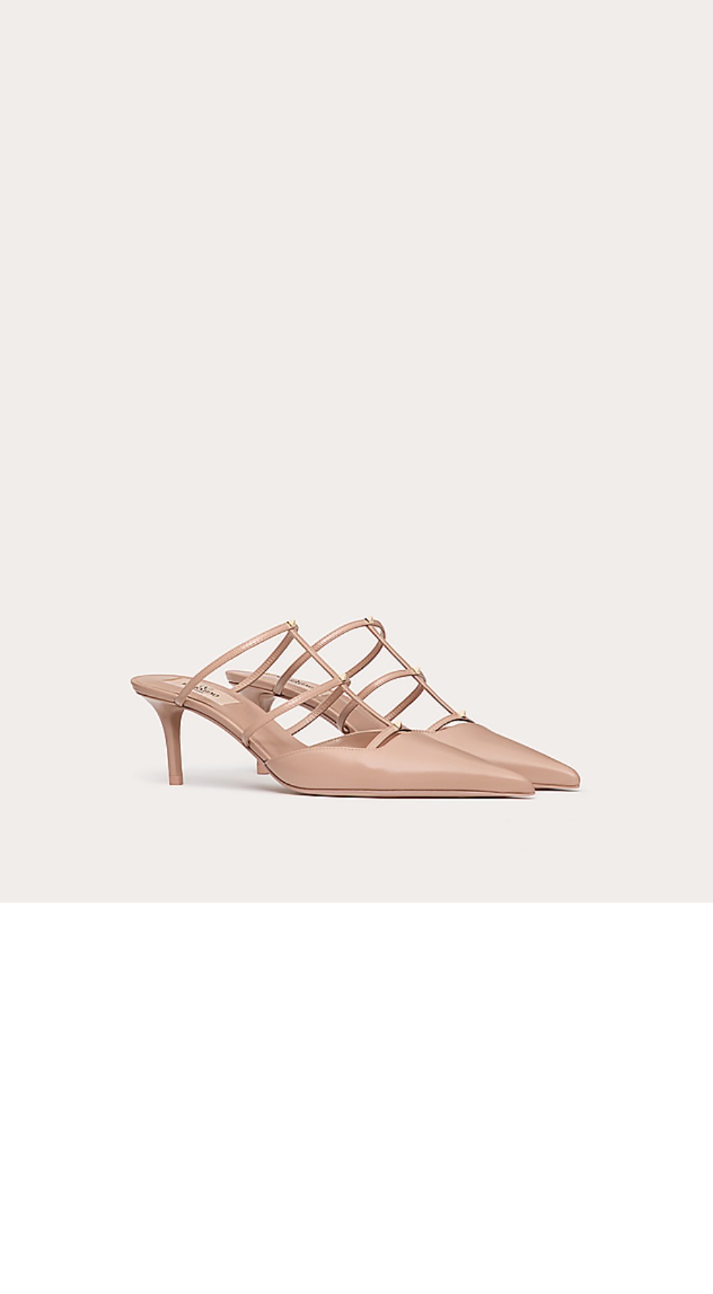 미러급레플리카사이트 | 명품레플리카 전문 쇼핑몰  | 하이퀄 - 락스터드 위스피 카프스킨 뮬 &gt; 발렌티노