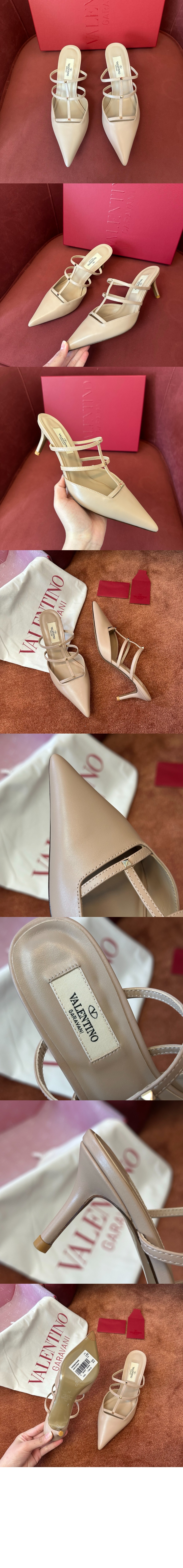 미러급레플리카사이트 | 명품레플리카 전문 쇼핑몰  | 하이퀄 - 락스터드 위스피 카프스킨 뮬 &gt; 발렌티노