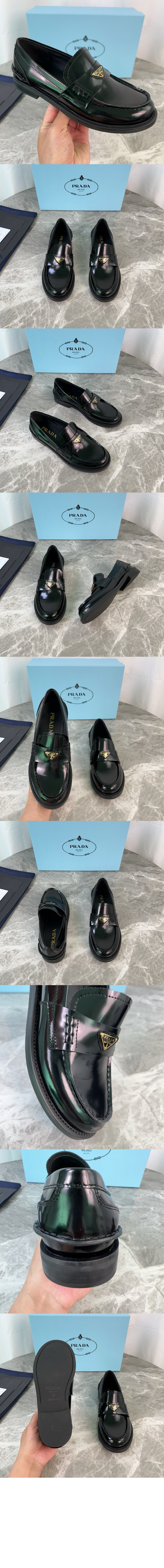 미러급레플리카사이트 | 명품레플리카 전문 쇼핑몰  | 하이퀄 - 브러쉬드 가죽 로퍼 1D813N > 프라다