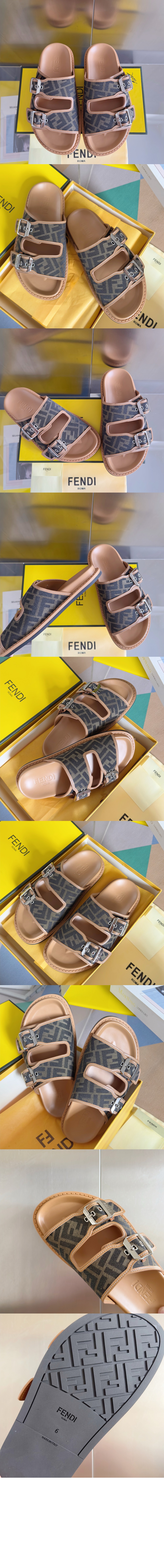 미러급레플리카사이트 | 명품레플리카 전문 쇼핑몰  | 하이퀄 - FF 자카드 패브릭 샌들 7X1604 &gt; 펜디