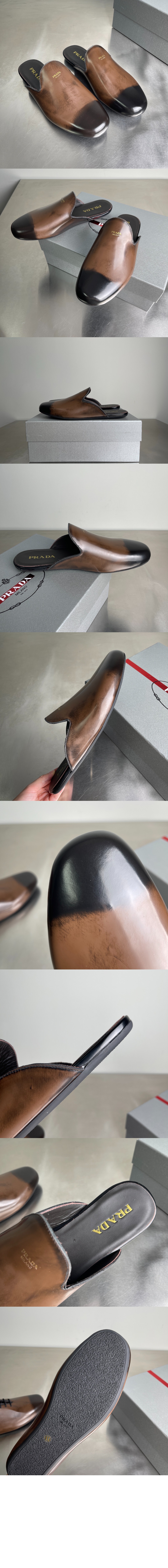 미러급레플리카사이트 | 명품레플리카 전문 쇼핑몰  | 하이퀄 - 브러쉬드 레더 뮬 1S008O &gt; 프라다