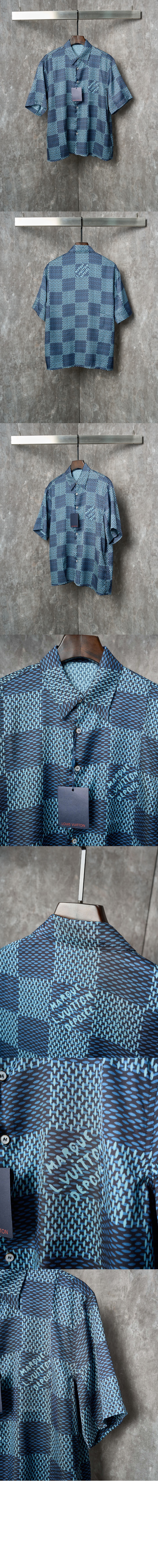 미러급레플리카사이트 | 명품레플리카 전문 쇼핑몰  | 하이퀄 - 다미에 반팔 실크 셔츠 &gt; 루이비통