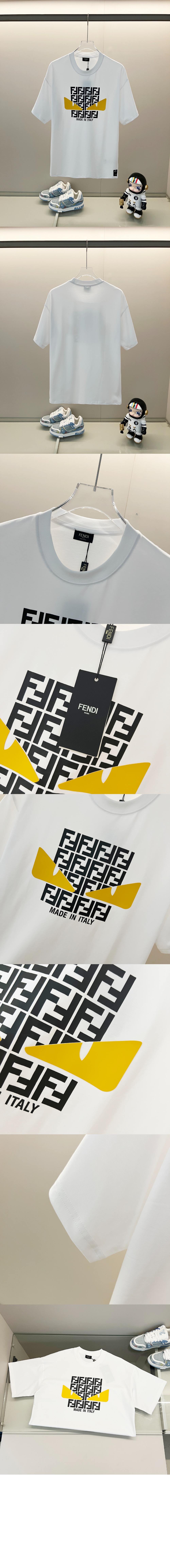 미러급레플리카사이트 | 명품레플리카 전문 쇼핑몰  | 하이퀄 - 몬스터 로고 프린트 반팔 &gt; 펜디