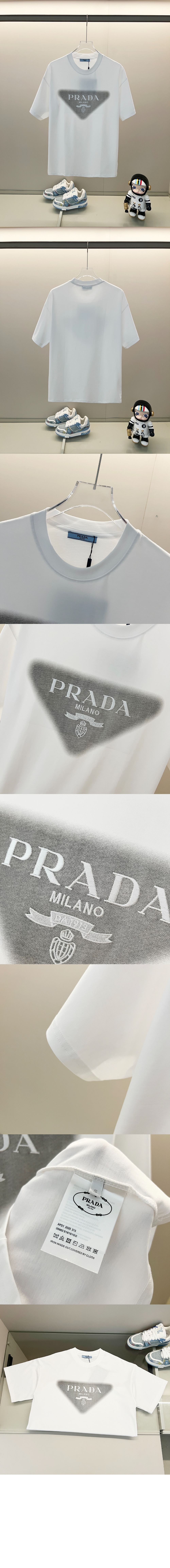 미러급레플리카사이트 | 명품레플리카 전문 쇼핑몰  | 하이퀄 - 로고 프린트 반팔 &gt; 프라다