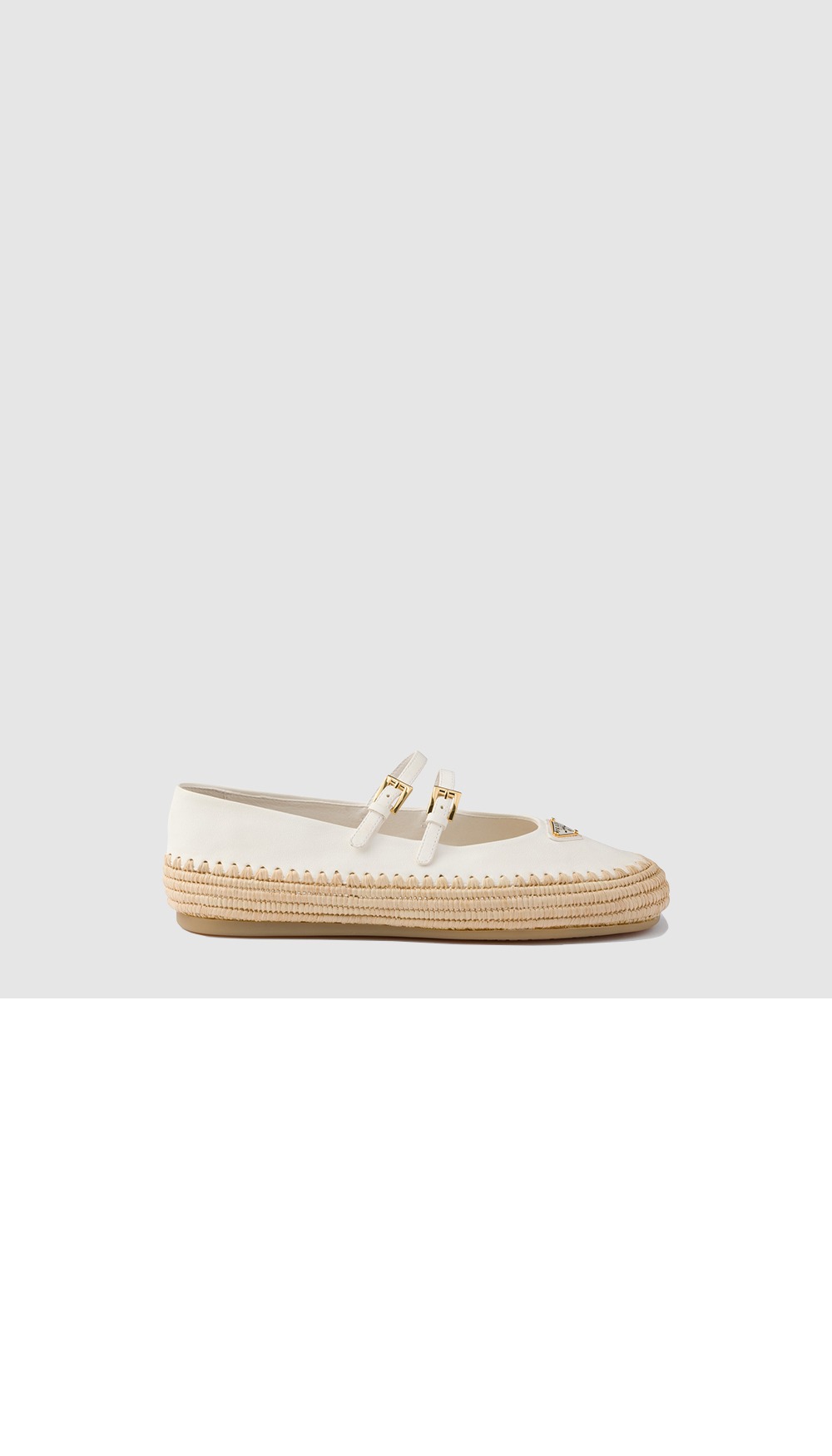 미러급레플리카사이트 | 명품레플리카 전문 쇼핑몰  | 하이퀄 - 나파 가죽과 라피아 발레리나 1F869N &gt; 프라다