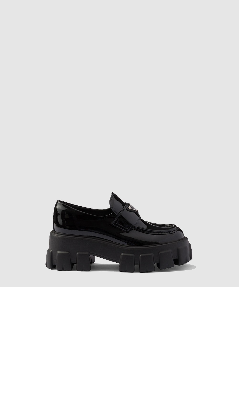 미러급레플리카사이트 | 명품레플리카 전문 쇼핑몰  | 하이퀄 - 모노리스 에나멜 가죽 레이스업 슈즈 1E255N > 프라다