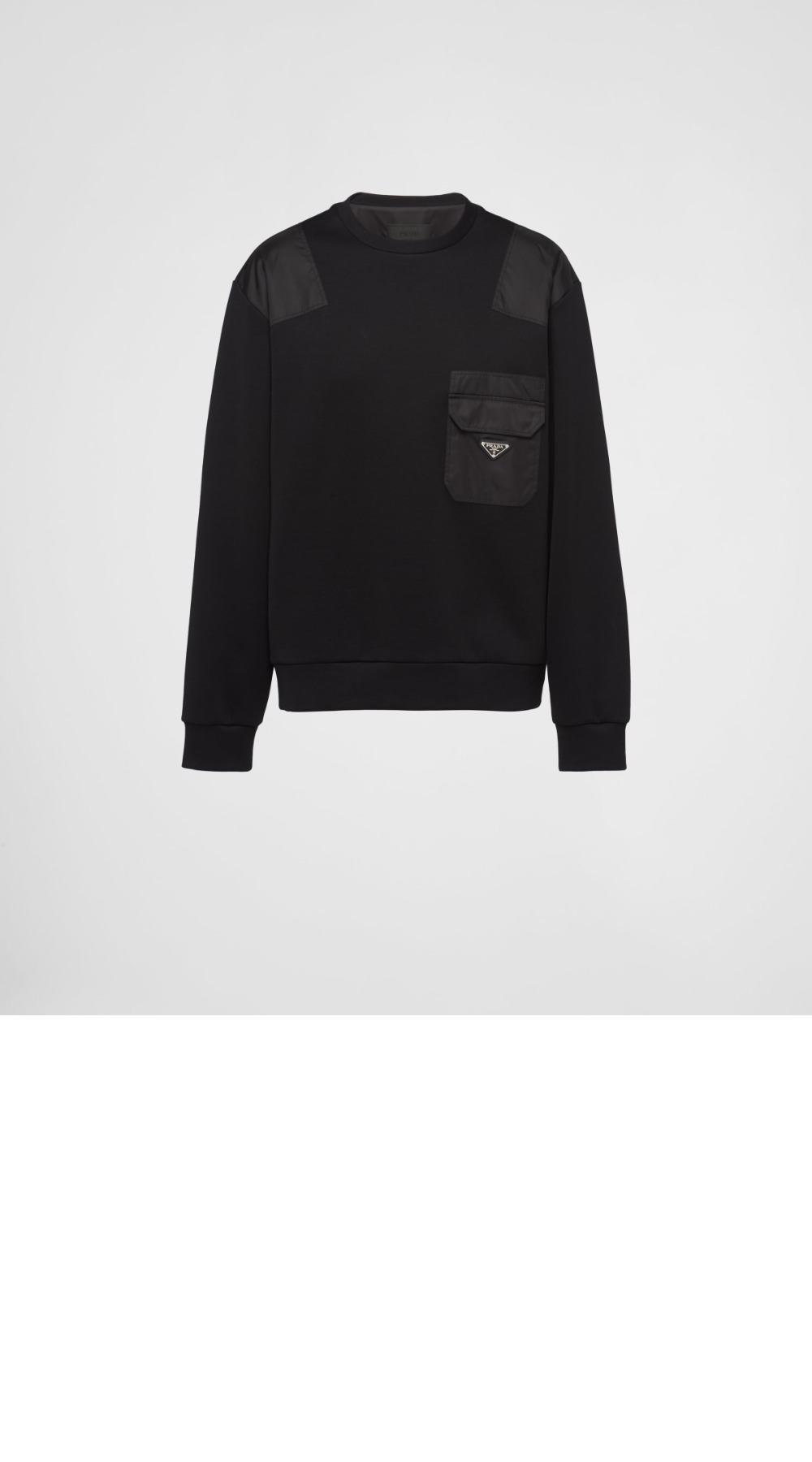 미러급레플리카사이트 | 명품레플리카 전문 쇼핑몰  | 하이퀄 - 리나일론 디테일 코튼 스웨트셔츠 &gt; 프라다