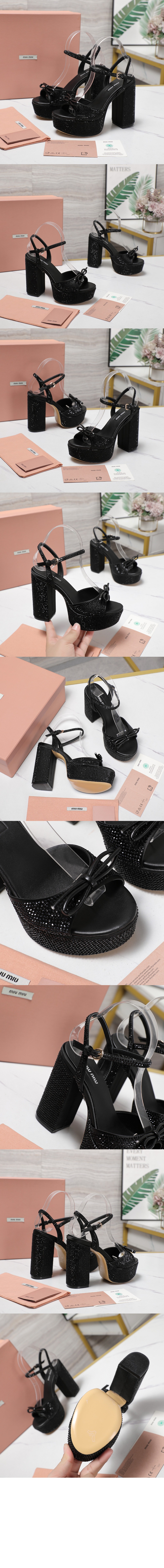 미러급레플리카사이트 | 명품레플리카 전문 쇼핑몰  | 하이퀄 - 크리스털 장식 플랫폼 샌들 5XP908 &gt; 미우미우