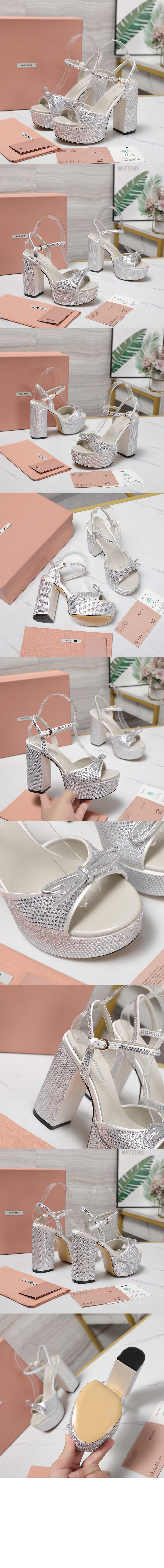 미러급레플리카사이트 | 명품레플리카 전문 쇼핑몰  | 하이퀄 - 크리스털 장식 플랫폼 샌들 5XP908 &gt; 미우미우