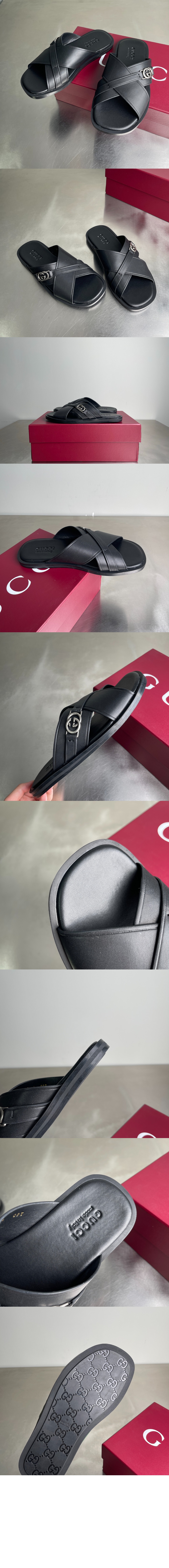 미러급레플리카사이트 | 명품레플리카 전문 쇼핑몰  | 하이퀄 - 인터로킹 G 슬라이드 샌들 831275 &gt; 구찌
