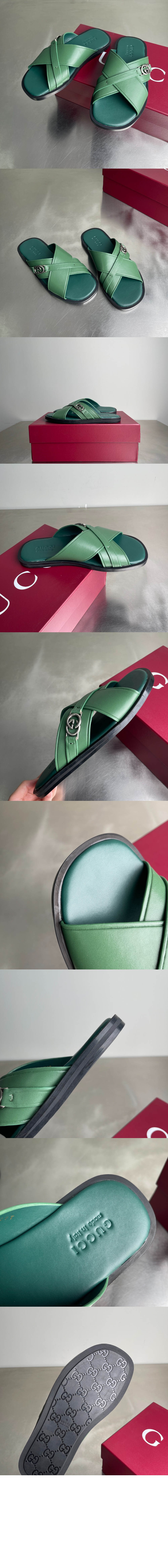 미러급레플리카사이트 | 명품레플리카 전문 쇼핑몰  | 하이퀄 - 인터로킹 G 슬라이드 샌들 831275 &gt; 구찌