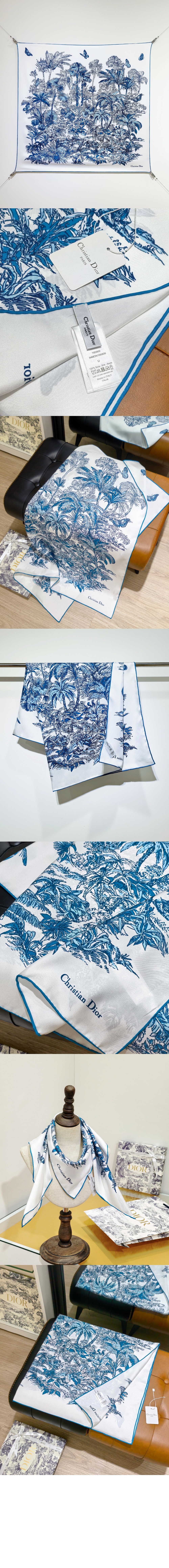 미러급레플리카사이트 | 명품레플리카 전문 쇼핑몰  | 하이퀄 - Dioriviera Toile de Jouy Palms 90 스퀘어 스카프 54JOP &gt; 디올