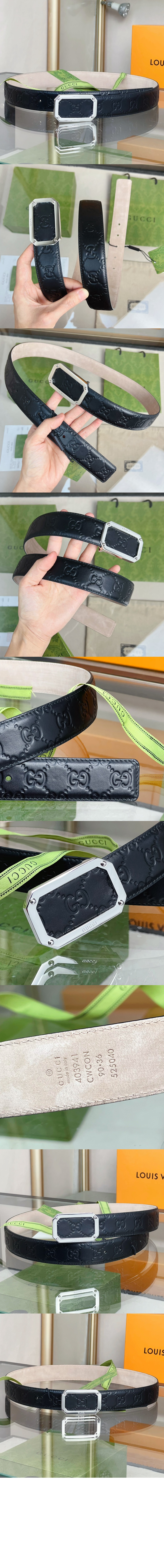 미러급레플리카사이트 | 명품레플리카 전문 쇼핑몰  | 하이퀄 - 시그니처 가죽 벨트 403941 &gt; 구찌