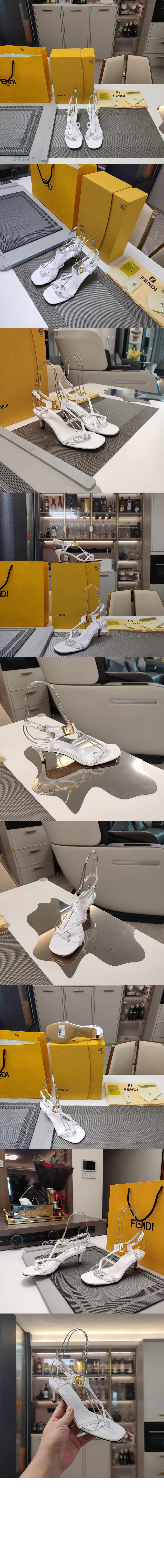 미러급레플리카사이트 | 명품레플리카 전문 쇼핑몰  | 하이퀄 - 가죽 미디엄 힐 샌들 8X8537 &gt; 펜디
